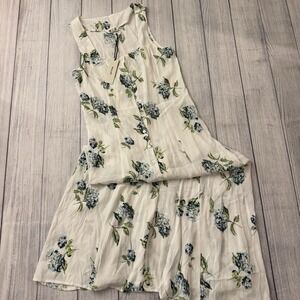 Rolla's Claire Hydrangea Midi Dress White Floral Size XS Women's Summer